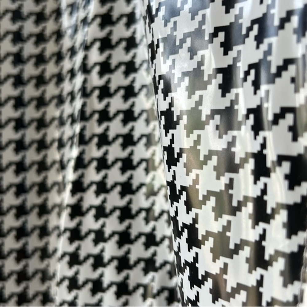 Wippette by Kenn Sporn Vintage 80s Houndstooth Rain Jacket with‎ Shoulder Pads - Picture 2 of 13